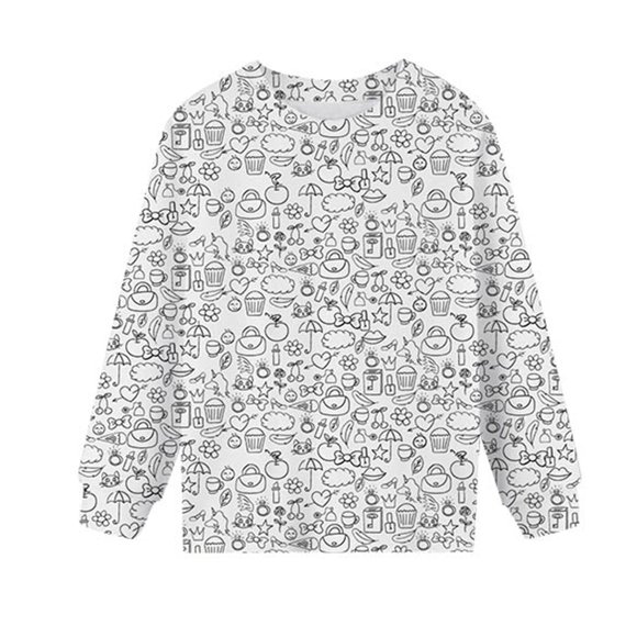 Toddler Boys Summer Tops Tees Fashion Personality Handmade Doodle Diy Hand Painted Long Sleeve Pullover T Shirt Spring Shirts For Boy 8-9T