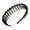 Black, variant on Long Toothed Headwear Frosted Candy Color Anti-slip Geometric Girl Hair Hoop Hair Accessories