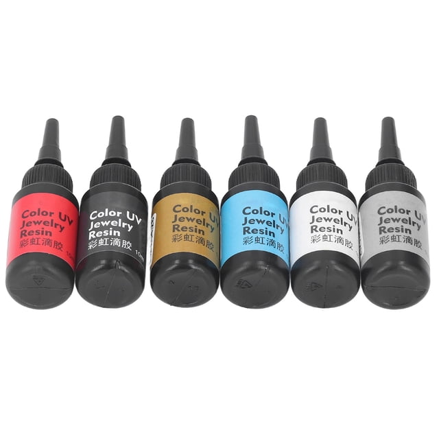 6Pcs 10Ml Vivid Color Resin, Epoxy Resin For DIY Jewelry Projects, Jewelry Making Resin Kits For Beginners