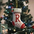 thumbnail image 3 of Lilgiuy 26 Letter Stocking Ornaments for Christmas Tree, Personalized Hanging Pendant Xmas Alphabet for Christmas Initial Ornament, DIY Craft Ornaments, Gifts for Family Friends (R), 3 of 4