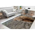 thumbnail image 2 of 3D Printeds Rug, Bridesmaid Gift Rugs, Wild Cattle Rugs, Salon Rug, Large Rug, Animal Rug, Office Rugs, Wild Buffalo Rug, Easy To Clean Rug, 5.2'x7.5' - 160x230 cm, 2 of 8