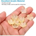 thumbnail image 3 of 100 Pcs Gold-Plated Acrylic Cherry Blossom Flower Beads, 18mm Gold-Plated Cherry Blossom Floral Spacer Beads for Bracelets, Earrings, Necklaces, Jewelry Making and DIY Crafts,Yellow, 3 of 7