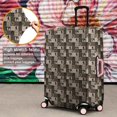 thumbnail image 4 of Multicolor Bigfoot and Checkerboard Pattern Luggage Cover Fashion Suitcase Cover Baggage Covers Fit 25-28 Inch Luggage (Go Travel), 4 of 5