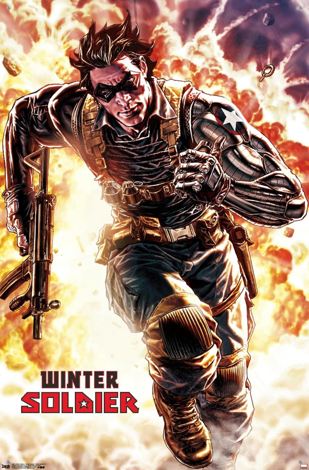 Marvel Comics - Winter Soldier - Winter Soldier #4 Wall Poster with Pushpins, 22.375" x 34"