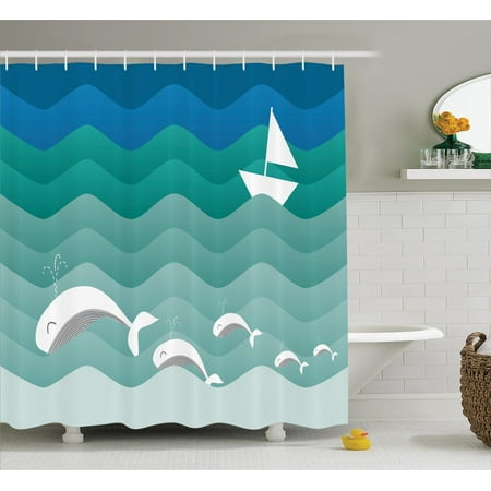 Nautical Decor Shower Curtain Set Nautical Theme With 