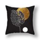 thumbnail image 1 of Funda de almohada con estampado de hojas de Ginkgo, cubierta de cojín decorativa para el hogar, de lino dorado, para sofá y coche, 45x45CM, 1 of 4
