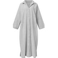 thumbnail image 2 of utcoco Womens Striped Long Sleeve Dress Casual Loose Shirt Dress, 2 of 4