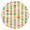 Pioneer Flower Floral-1, variant on Pioneer Flower Floral Print Pattern Round Fitted Tablecloth with Elastic Edge,Dining Table Cover Waterproof,Outdoor Round Tablecloth for Camping,Dining,Indoor and Outdoor