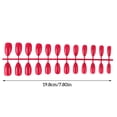 thumbnail image 5 of Qarigey 24 piezas de uñas postizas DIY, estilo Simple, accesorio de moda para mujer, salón de casa, chica, cubierta completa, puntas para Juegos de manicura Ciruela púrpura, 5 of 5