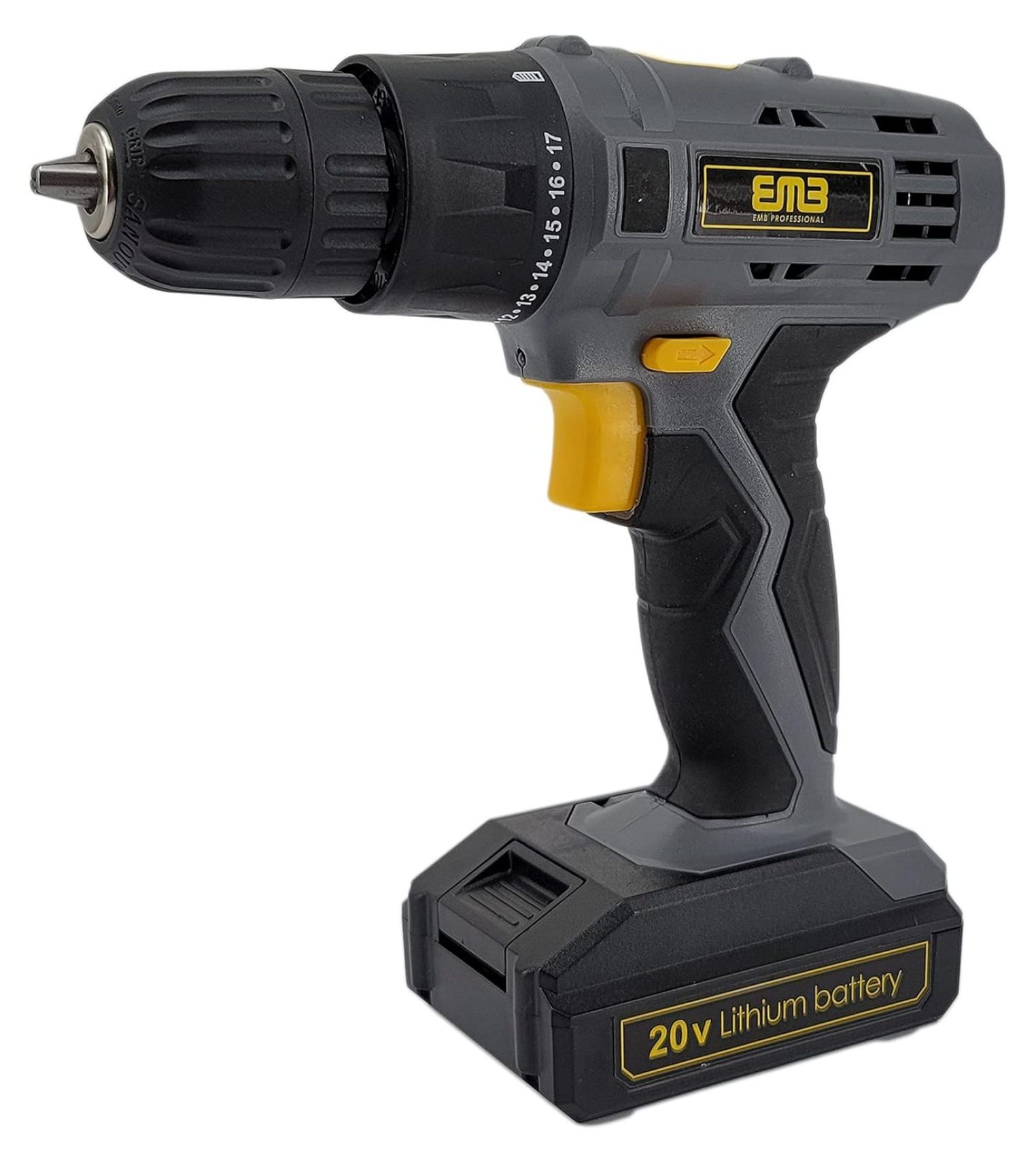 20V Speed 1300 RPM Household Lithium Battery Cordless Drill Driver Power Drill with 77 Pieces and a 1300mA Large Capacity Lithium Ion Battery Stays Powered Up