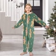 thumbnail image 6 of Soft Big Kids Onesie Pajamas Cozy Loose-Fit Jumpsuits for kids with Pockets for Christmas Lounge & Play Gingerbread Christmas Theme Pattern, 6 of 8