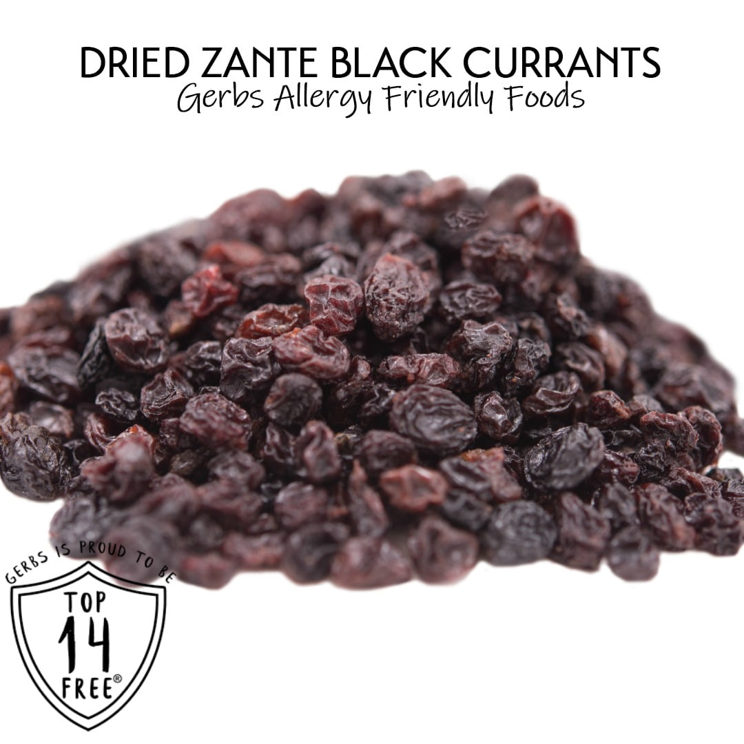 Dried Black Zante Currants by Gerbs - 2 LBS - Unsulfured - Top 14 Food Allergen Free & NON GMO - No Sugar Added
