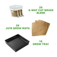 thumbnail image 2 of Cat Grass Growing Kit - Organic Seed, Jute Grow Mats, 10 x 10 Grow Container - Great for Indoor or Outdoor Cat, Dogs and Other Pets - Pet Grass (Complete Cat Grass Kit), 2 of 2