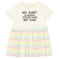 thumbnail image 3 of Inktastic My Aunt is Waaay Cooler Than My Dad Girls Baby Dress, 3 of 5