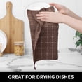thumbnail image 4 of decorUhome 100% Cotton Terry Kitchen Dish Cloths, Ultra Soft and Absorbent Dish Towels for Kitchen, Perfect for Drying and Washing Dishes, 6 Pack, 12 x 12 Inches, Brown, 4 of 8