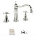 thumbnail image 2 of Perrin And Rowe U.3724X-2 Georgian Era 1.2 GPM Widespread Bathroom Faucet - Nickel, 2 of 2