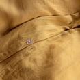 thumbnail image 2 of 100% French Linen Duvet Cover - Twin/Twin XL - Honey | BOKSER HOME, 2 of 6