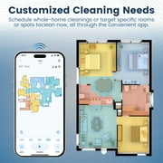 AIRROBO L50+ Robot Vacuum & Mops - Self Empty, Ultrasonic Carpet Detection, 75 Days Hands-Free, 180min Runtime, Smart App Control