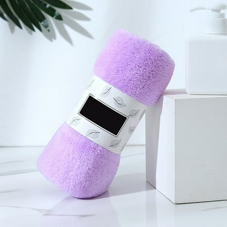 

30*60cm Soft Corals Fleece Towel Well-absorbing Bath Towel for Home Hand Face Shower Won\ t Pill Solid Colors