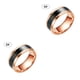 thumbnail image 1 of Minnieouse Temperatura Emoción Estado de ánimo Anillos Pareja Inteligente Mano sensible Joyería Oro rosa 6# 2Conjunto, 1 of 6