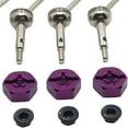 thumbnail image 2 of 4Pcs 88mm Metal Front & Rear Universal CVD Drive Shaft Car Hobby Model Replacement Parts - Silver, 2 of 3