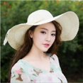 thumbnail image 4 of Sombrero de sol Anti-UV para mujer, sombrero de ala ancha, Color sólido, para playa y vacaciones, 2020, 4 of 4