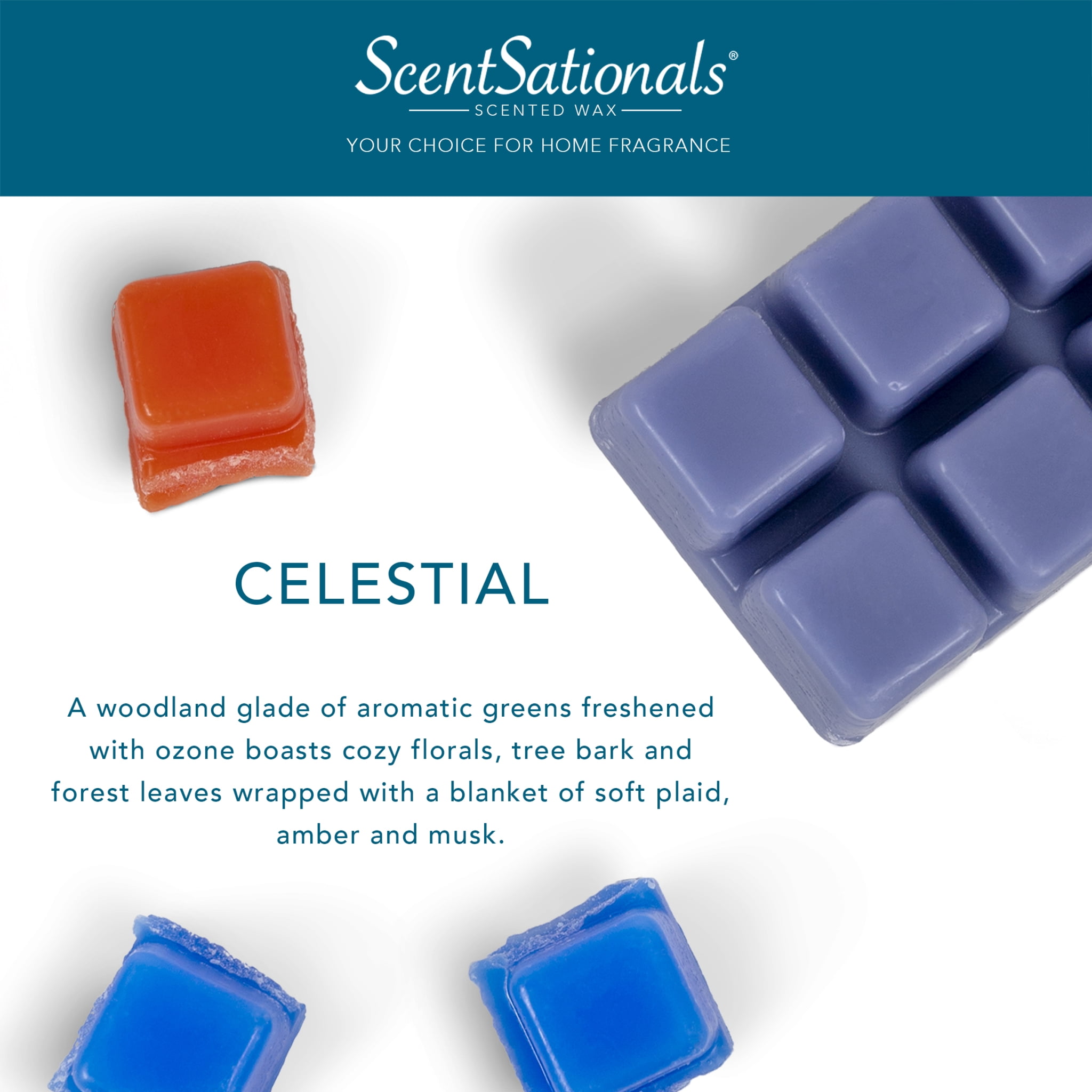 Celestial Scented Wax Melts, ScentSationals, 2.5 Oz (1 Pack)
