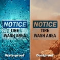 thumbnail image 6 of (2 Pack) Tire Wash Area OSHA Notice Sign 24 Inch X 18 Inch Indoor / Outdoor Rust-Free Aluminum Metal Signs for Workplace, Workshop, and Construction Site, Made in the USA, 6 of 8
