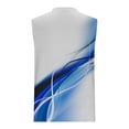thumbnail image 4 of Men's Cotton Tank Top Casual Workout Sleeveless Shirts Soft Gym Muscle Bodybuilding Tee Blue S, 4 of 5