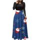 thumbnail image 1 of Vestidos Para Mujer Vestidos de Otoño Tallas Grandes Estampado Navideño Manga Larga Cuello Redondo Hasta El Tobillo Vestido Largo Odeerbi ODB151638, 1 of 6