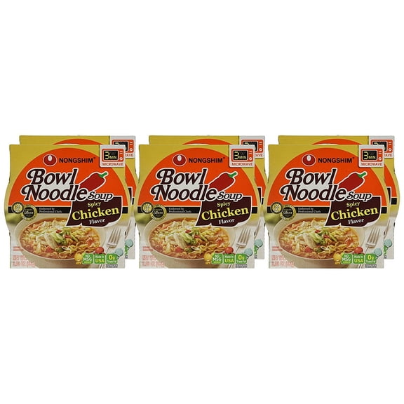 Bowl Noodle Soup, Spicy Chicken, 3.03 Ounce (Pack Of 6)