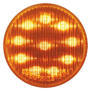 2 Inch LED Clearance/Marker Light Amber/Amber 10 Diodes