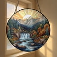 Autumn Landscape Stained Glass Suncatcher – Fall Window Decor - Walmart.com