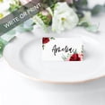thumbnail image 4 of Koyal Wholesale Table Place Cards Burgundy Blush Greenery Wedding 56 Count, 4 of 5