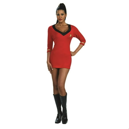Star Trek Womens Secret Wishes Red Dress Adult Halloween Costume
