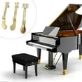 thumbnail image 2 of FRCOLOR 3pcs Metal Upright Piano Pedals for Replacement Piano Supplies (Golden),0.79"X0.94"X0.79", 2 of 10