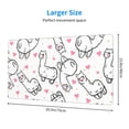 thumbnail image 2 of Xecao Alpacas and Hearts for Waterproof Mouse Pad - Extended Contour Mouse Mat, Large Gaming Mousepad Laptop Keyboard Mat with Non-Slip Rubber Base, 2 of 8