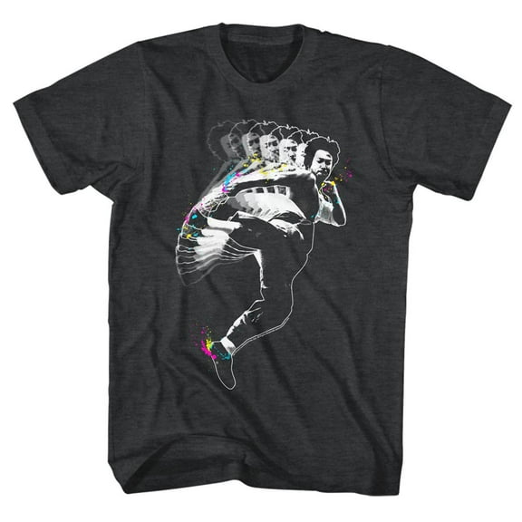 Bruce Lee Splat Kick Black Heather T-Shirt