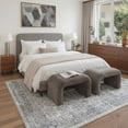 thumbnail image 2 of KUETH 9'X12' Vintage Area Rugs Machine Washable Rugs for Living Room, Non Slip Flat Pile Rug with Rubber Backing, Boho Rug for Entryway Bedroom Dining Room Home Office, 2 of 3