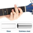 thumbnail image 2 of UPGRATOR 2pcs Medium Bottleneck Guitar Slide Transparent Glass Stainless Steel For Enhanced Sound And Durability, 2 of 7