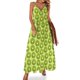 thumbnail image 1 of Vestido sin mangas con estampado de kiwi - Vestido verde BG sin mangas Vestido de noche de manga larga Vestido para niñas Ropa estética, 1 of 7