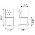 thumbnail image 2 of Zuo 100285 Hyper Dining Chair, Dark Gray, 2 of 7