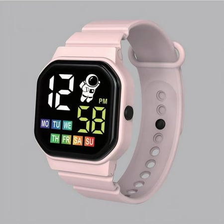 Perfect Gift for Child! HIMIWAY Sweatshirt Dress Electronic Watches with Stopwatch for Kids Safe and Reliable Smartwatch with Call and Message Features LED Electronic Waterproof Watch