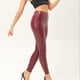 thumbnail image 5 of Moda Mujer Pantalones de cuero delgados de talle alto grandes Pantalones elásticos casuales Pompotops  ulkah943211, 5 of 5