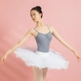 thumbnail image 4 of ROYAL SMEELA Women’s Camisole Dance Leotards with Adjustable Straps Ballet Costumes for Women Backless Ballet Dance Leotards Gray Blue, 4 of 11