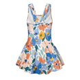 thumbnail image 5 of Tutolipy Floral Pattern Childrens Swimwear, Sleeveless Bodysuit Design Bathing Suit for Kids, Stretchy for Beach, Size 6-7 Years, 5 of 8
