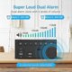 thumbnail image 2 of Vibrating Alarm Clock for Heavy Sleepers, Loud Alarm with Bed Shaker, Big Numbers, 5 Brightness Levels (Black & Blue), 2 of 5