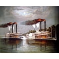 thumbnail image 1 of Riverboats - CANVAS OR FINE PRINT WALL ART, 1 of 1