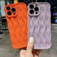 thumbnail image 5 of Water Ripple Pattern Case for iPhone 15 Pro Max Soft TPU Shockproof Camera Protective Back Cover for Women Girl Curly Wave Frame Phone Case for iPhone 15 Pro Max 6.7 Inch Light Purple, 5 of 13