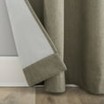 thumbnail image 6 of Sun Zero Tyrell Tonal Texture Draft Shield Fleece Insulated 100% Blackout Grommet Curtain Panel In Olive, 50"X96", Olive, 6 of 10